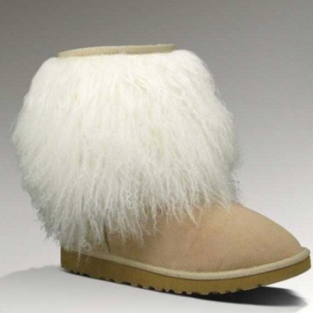 Mongolian Short Sheepskin Cuff Ugg Boot